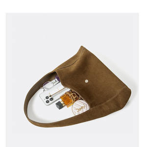 Elegante Bolso de Hombro Estilo Tote de Cuero Nubuck Genuino para Mujer, Bolso de Mano para el Trabajo y la Vida Diaria - Product Image 6