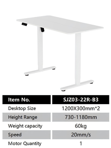 एर्गोनोमिक एकल मोटर इलेक्ट्रिक ऊंचाई-घर कार्यालय गेमिंग टिकाऊ निर्माण के लिए समायोज्य डेस्क - Product Image 6
