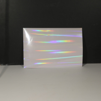 Film holographique A4, feuille de vinyle de laminage, holographique à froid, pilier lumineux, auto-adhésif, transparent, holographique