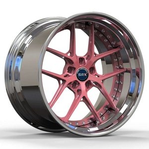 Cerchi in Lega Forgiati SRX 2 Pezzi <span class=keywords><strong>Rosa</strong></span> Nero 5x114.3 per Auto Passeggeri - Product Image 3