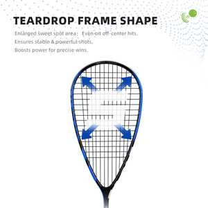 Mejor Relación <span class=keywords><strong>Calidad</strong></span>-<span class=keywords><strong>Precio</strong></span> - Raqueta de Squash de Fibra de Carbono EAGLE, Resistencia a la Torsión Mejorada con Carbono T700, Ultraligera y Duradera - Product Image 5
