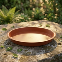 Soucoupes de drainage pour plantes de 10,5 à 25 pouces, vert foncé, en plastique PP chromé, 0,2 L, pour sol, maison, intérieur, extérieur, jardin, pot de fleurs