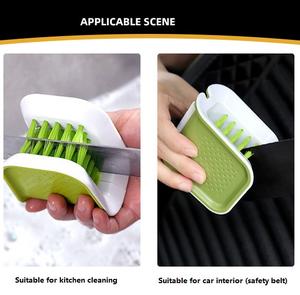 فرشاة تنظيف متعددة الأغراض على شكل حرف U ذات وجهين من ABS+PP بشعيرات صلبة لتنظيف أدوات الطعام وحماية اليدين وغسيل السيارات - Product Image 6