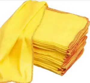 yellow duster cleaning towels High Quality Wholesale Custom Yellow Duster Clean Cloth 100% Cotton