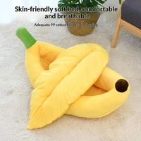 Coussin pour animaux de compagnie PAIPET en forme de banane, chaud pour l'hiver, pour chiens et chats, adapté aux Corgis, Teddy et petits chiens - Vente en gros disponible