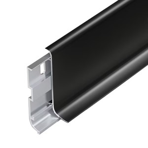 O'Leeford Aluminum Alloy Baseboard 6cm 8cm Matte Finish Snap On Curved Metal Skirting Board For Flooring Accessories - Product Image 1