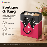 Sacs en cordon noir personnalisés en gros, petits sacs à soufflets rayés, sacs cadeaux bicolores pour jolies attentions de fête