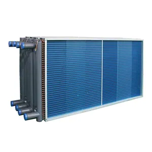 Алюминиевый ребристый конденсаторный тепловой насос L-образный холодильник с воздушным охлаждением