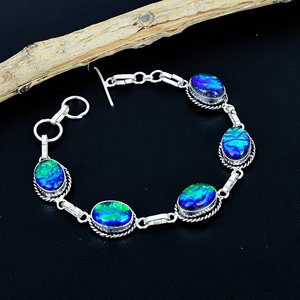 Oyster Turquoise <b>Bracelet</b> Adjustable Handmade <b>Bracelet</b> Natural Gemstone Jewelry for women in bulk price - Product Image 4