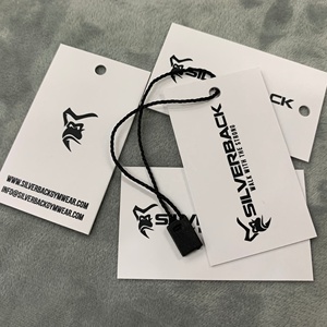 100 cái/lốc giấy chất lượng cao thẻ giá quần áo hàng đầu thẻ quần áo Swing thẻ treo nhỏ - Product Image 1