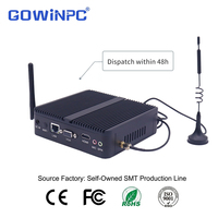 Mini PC Compacto Sin Ventilador Intel J1900 J1800 N2840 Doble COM 8 USB para Máquinas de Autoservicio Bancarias y Cajeros Automáticos