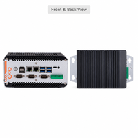 Mini PC Industrial sin Ventilador con Riel DIN, IOT AI Edge Computing, 2 LAN, 4 COM, 12ª/13ª Gen. Core I5/I7 X86