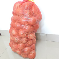 Leno Mesh Bag - Geweven, ademende netzak voor het verpakken van uien, aardappelen & groenten met trekkoord