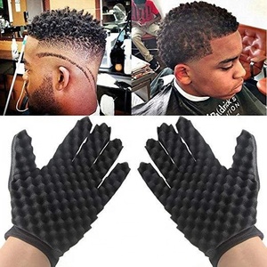 Bouclés Bobine Magique Outil Sans Chaleur Cheveux Bigoudis Tige Motif Éponge Mitaines Soins Des Cheveux Tête Masseur Barbier Cheveux Brosse Mousse Chaude - Product Image 5