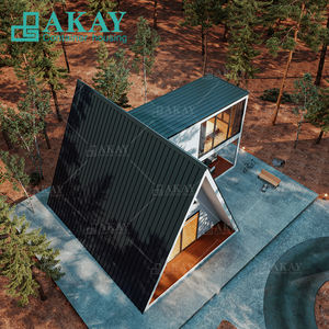 Casa a Telaio Triangolare da 20 Piedi Personalizzabile OEM, Villa di Lusso Prefabbricata, Casa Container <span class=keywords><strong>in</strong></span> <span class=keywords><strong>Vendita</strong></span> - Product Image 5