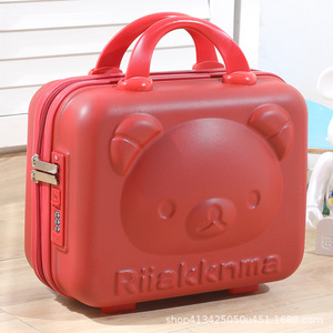 Maleta Mini de 14 Pulgadas al por Mayor 2023, Diseño de Oso de Dibujos Animados, ABS Impermeable, Cierre de Cremallera, Varios Colores, Equipaje de Mano, Maquillaje - Product Image 3