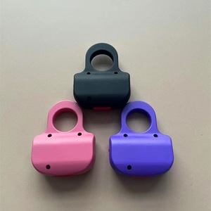 ไฟฉาย LED แบบพกพา ชาร์จผ่าน USB ตัวเครื่องพลาสติก ปุ่มกดเปิด-ปิด สีดำ แต่งด้วยสีแดง - Product Image 6