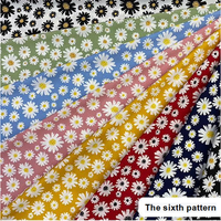 Haute qualité 100% polyester mousseline de soie tissu imprimé pour robe vêtements jupes en stock