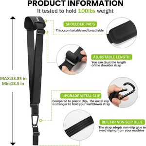 En stock Harnais d'épaule pour débroussailleuse [Clip métallique amélioré] Compatible avec débroussailleuse à fil et <span class=keywords><strong>souffleur</strong></span> de feuilles - Product Image 3