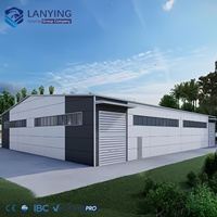 Bâtiment de bureau préfabriqué en structure d'acier CE, espace de travail moderne à ossature métallique commerciale