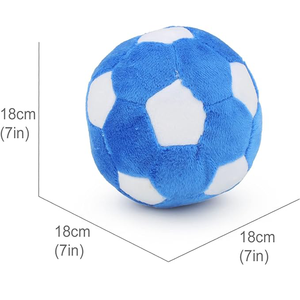 Divertente simpatico giocattolo palla rotonda gioco interattivo cane squittio bambola morbido peluche calcio giocattolo per <span class=keywords><strong>cani</strong></span> di medie e grandi <span class=keywords><strong>razze</strong></span> - Product Image 2