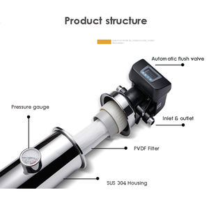 PVDF UF 필터 시스템을 갖춘 자동 배수 가정용 정수기 - Product Image 5