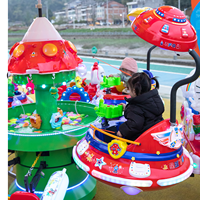 Manèges de parc d'attractions : Carrousel ; Faire du carrousel pour enfants