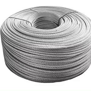 Bon prix 1mm 1.5mm 2mm 3mm 4mm 5mm 6mm 7mm 8mm 9mm 10mm AISI SUS 304 316 câble métallique en acier inoxydable - Product Image 1