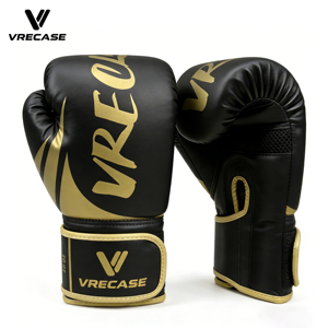 VRECASE Boxing <b>Gloves</b> 10 Oz Pu Material Hook And Loop Closure Unisex Training <b>Knuckle</b> Protection - Product Image 3