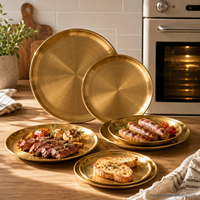 Plateau de cuisson rond perforé en acier inoxydable pour barbecue avec pinces Thecendal – Vente en gros – En stock