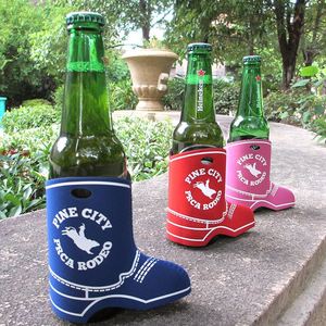Custom Wine Slim Coolie Drink Can <b>Bottle</b> Cooler Sleeve Boot Shoe Shaped Beer Cooler Beverage Holder - Product Image 5