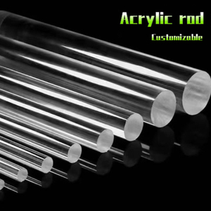 Manufacturer Transparent Acrylic Round Rod PMMA Organic Glass Rod Decorative Round Rod - Product Image 1