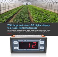 Régulateur de température numérique LCD RC-112E 12V 10A avec câble de 2 m