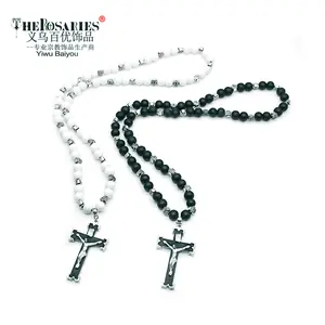 Rosenkranz orthodoxe Kreuz Halskette Holz perlen Geschenk religiöse Gebets perlen