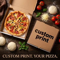 Fabricant de boîtes à pizza en gros, impression personnalisée, logo personnalisé, boîtes à pizza en carton kraft de qualité alimentaire, livraison en vrac pour restaurants