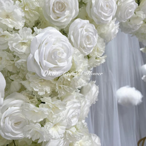 DKB การตกแต่งซุ้มกุหลาบขาวรูปหัวใจคลาสสิกความรักสำหรับการจัดงานแต่งงาน - Product Image 4