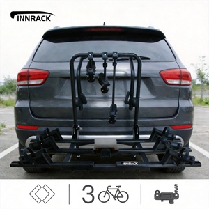通用型三辆自行车后车架可折叠式后备箱安装自行车架，适用于 SUV、轿车、掀背车 - Product Image 5