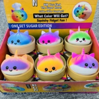 Jouet Squishy RXS Doux Arc-en-ciel Chaton, Anti-stress à Rebond Rapide pour Enfants, Vente en Gros 42