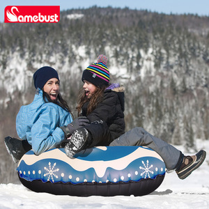 Samebust <b>Snow</b> Tube Black Blue Inflatable Adult Winter <b>Sled</b> <b>Snow</b> Tubing - Product Image 3
