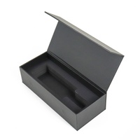 Caja de Embalaje de Lujo Negra Crown Win para Botellas de Vino, Caja de Regalo con Logotipo Personalizado para Envío de una Sola Botella de Vino, Cajas de Papel