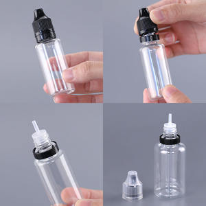 Großhandel erhältlich Klare schwarze PET Kinder sichere Tropf flasche Schraub verschluss für ätherische Öle Pharmazeut ische Verwendung für Europa - Product Image 2