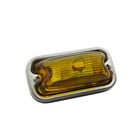Feu de position latéral 3 pouces ambre, vert, bleu, feu arrière, feu de gabarit, clignotant, chrome pour camion, remorque, tracteur