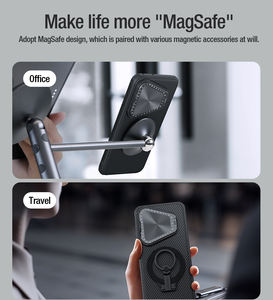 Nouveau produit Nillkin marque CamShield Prop étui magnétique série protection de l'objectif et support étui de téléphone pour <span class=keywords><strong>Huawei</strong></span> Pura 70 couverture - Product Image 4