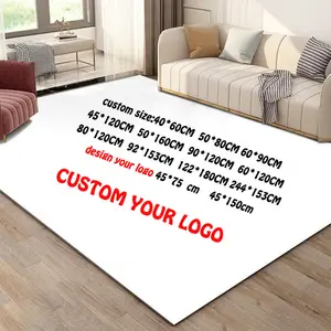 custom rug print carpet logo and home decor rugs floor mat for sofa living room big size bedside floor flannel mats