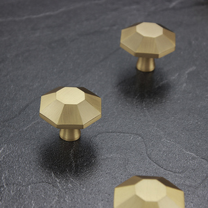 Tiny Lacquered Brass <strong>Drawer</strong> Pulls Brushed <strong>Antique</strong> Brass <strong>Knobs</strong> for Kitchen <strong>Small</strong> Cabinet Dresser <strong>Knobs</strong> - Product Image 3