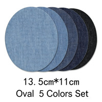 Lot de 30 patchs thermocollants multi-formes pour réparation de jeans, avec kit de couture gratuit pour réparation de vêtements et décoration DIY
