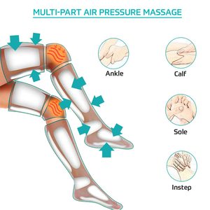 Masajeador de Piernas LUYAO 670D con Compresión Digital, Calor y Presión de Aire para Circulación, Masaje Shiatsu Completo - Product Image 3