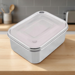 Durable Food Grade Stainless Steel Rectangle Bento <b>Lunch</b> <b>Box</b> 1-3L Dishwasher Safe Freshness Preservation Classic Design - Product Image 3