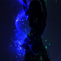 Fouet de danse à fibres optiques, fouets lumineux LED pour bars nocturnes, soirées rave, spectacles en direct