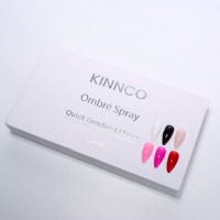 Kit de poudre de pulvérisation dégradée KNC pour ongles, avec brume fine pour pulvérisation de couleur, idéal pour le design d'ongles Baby Boomer